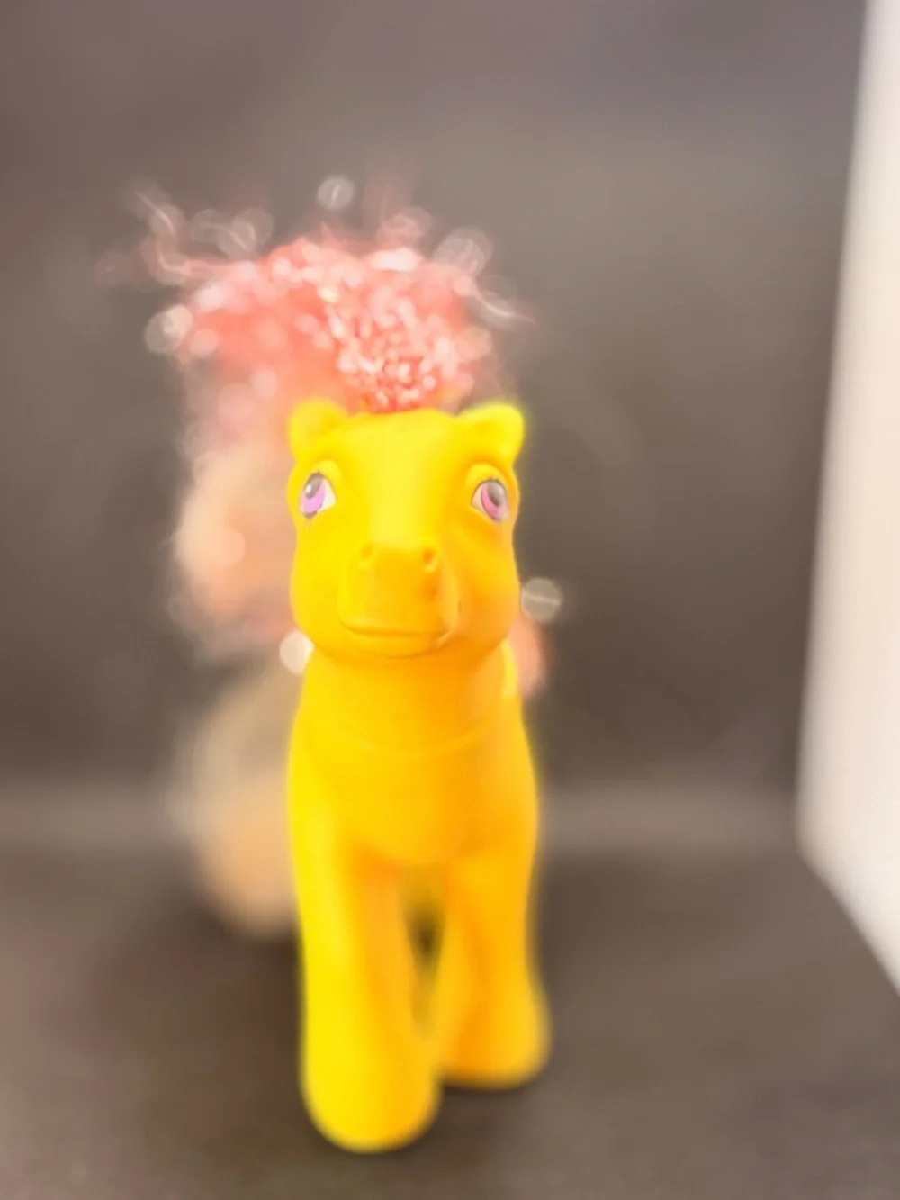 Vintage G1 Princess Moondust My Little Pony 1987 Pink Tinsel Hair